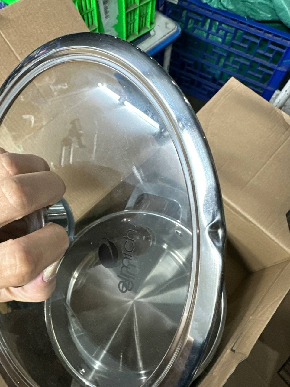 Nồi inox liền khối Elmich Hera - Xanh - 22cm