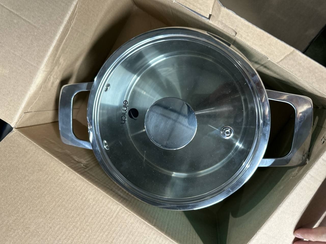 Nồi inox liền khối Elmich Hera - Xanh - 22cm