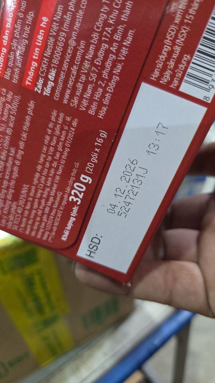 Cà phê hoà tan NESCAFÉ 3IN1 VỊ NGUYÊN BẢN - công thức cải tiến (hộp 20 gói x 16g )