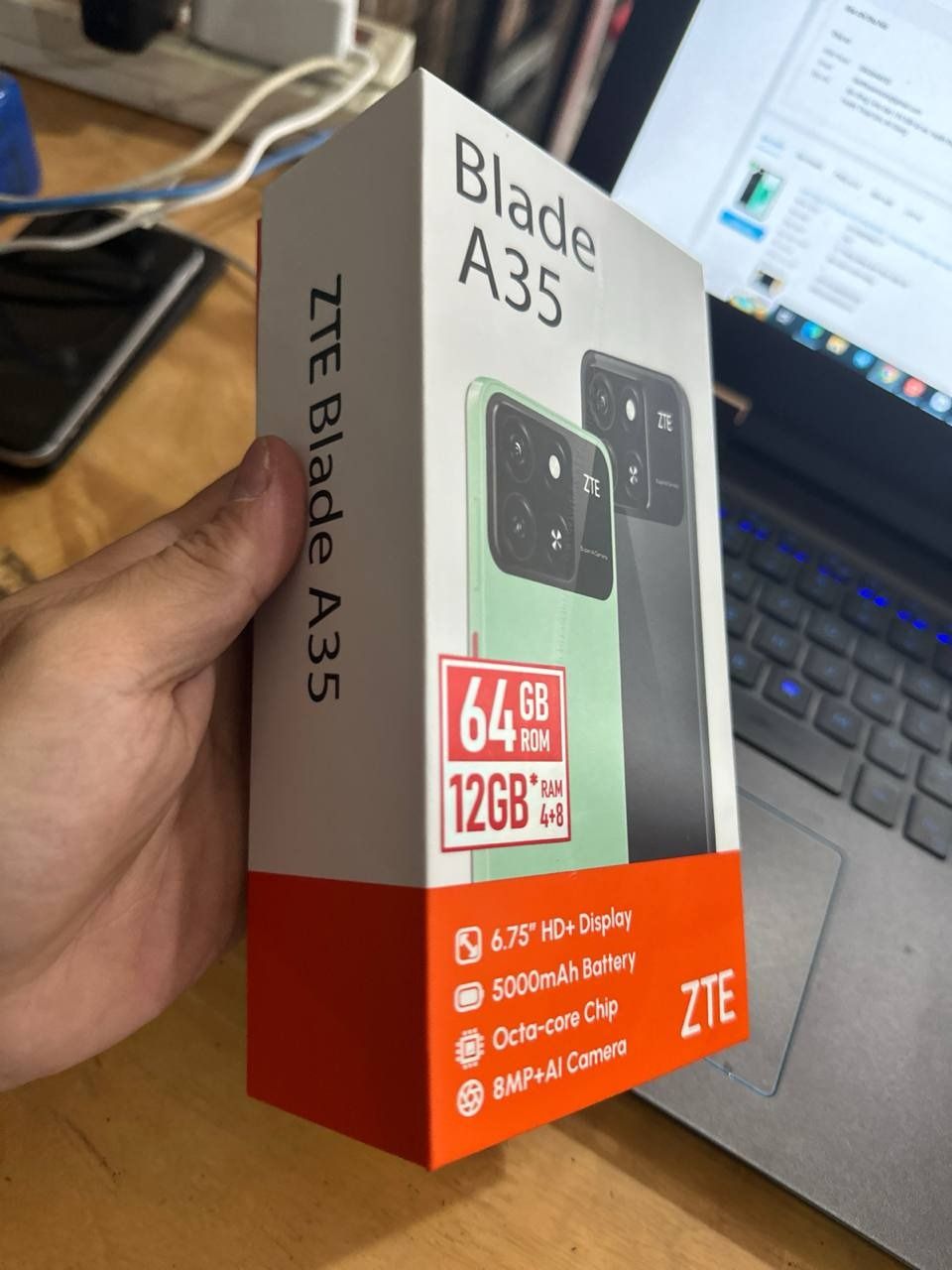 Điện thoại ZTE Blade A35 4GB/64GB - Hàng Chính Hãng - Màu Đen