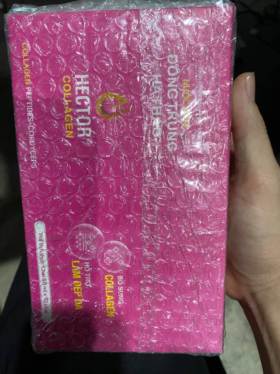 Hộp 10 chai nước Thực phẩm chức năng đông trùng hạ thảo Hector collagen