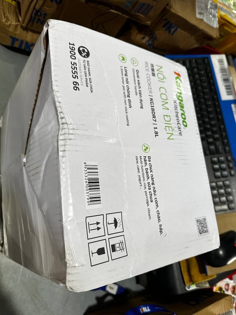 Nồi cơm điện tử Kangaroo 1.8 lít KG18DR7 - Hàng chính hãng