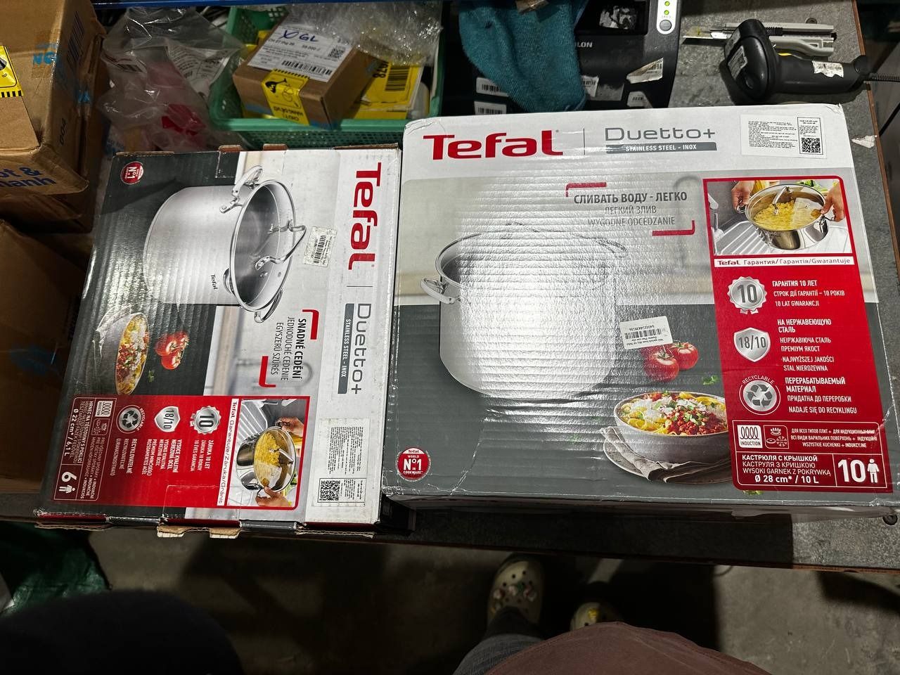 Nồi/ quánh Inox đáy từ Tefal Duetto Plus cao cấp (18cm/20cm/22cm/24cm/28cm) - Hàng chính hãng - Nồi 22cm, 6.1L