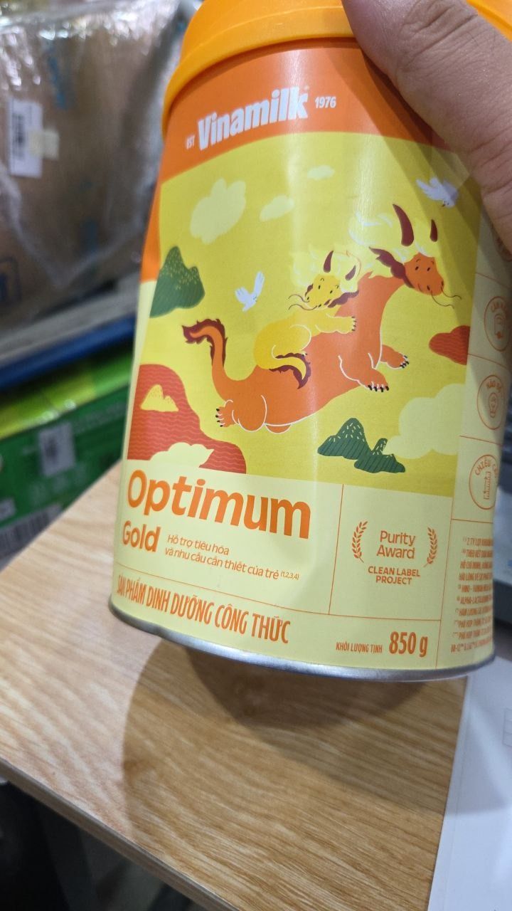 Sữa bột Vinamilk Optimum Gold Step 3 Hộp Thiếc 850g