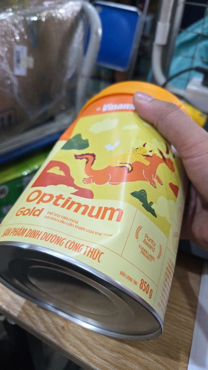 Sữa bột Vinamilk Optimum Gold Step 3 Hộp Thiếc 850g