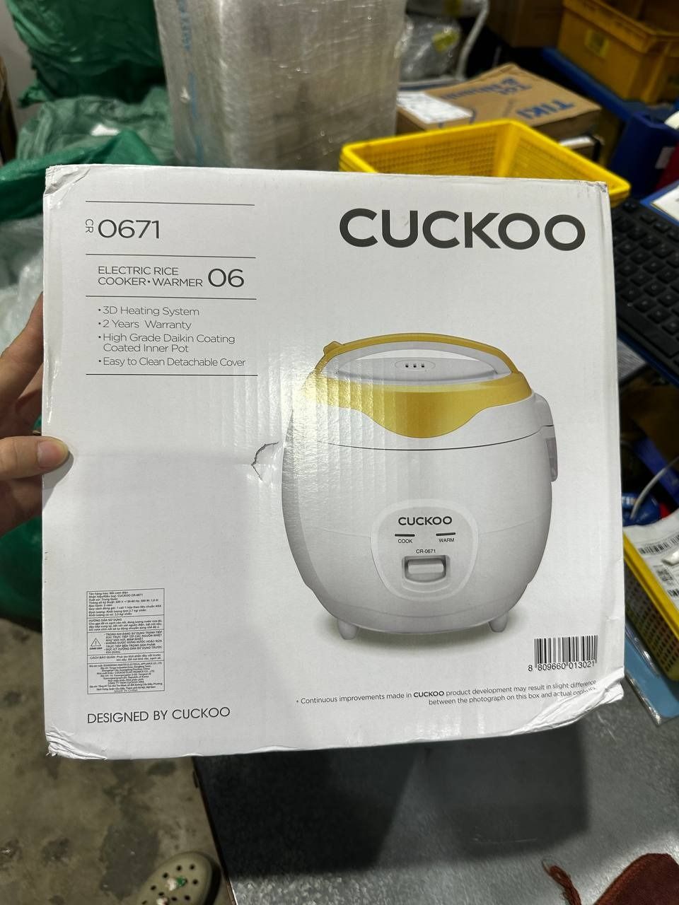 Nồi cơm nắp gài Cuckoo 1 lít CR-0671 - Hàng chính hãng