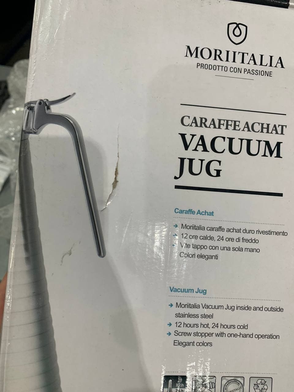 Bình đựng nước giữ nhiệt Moriitalia cao cấp sang trọng chính hãng 3000181
