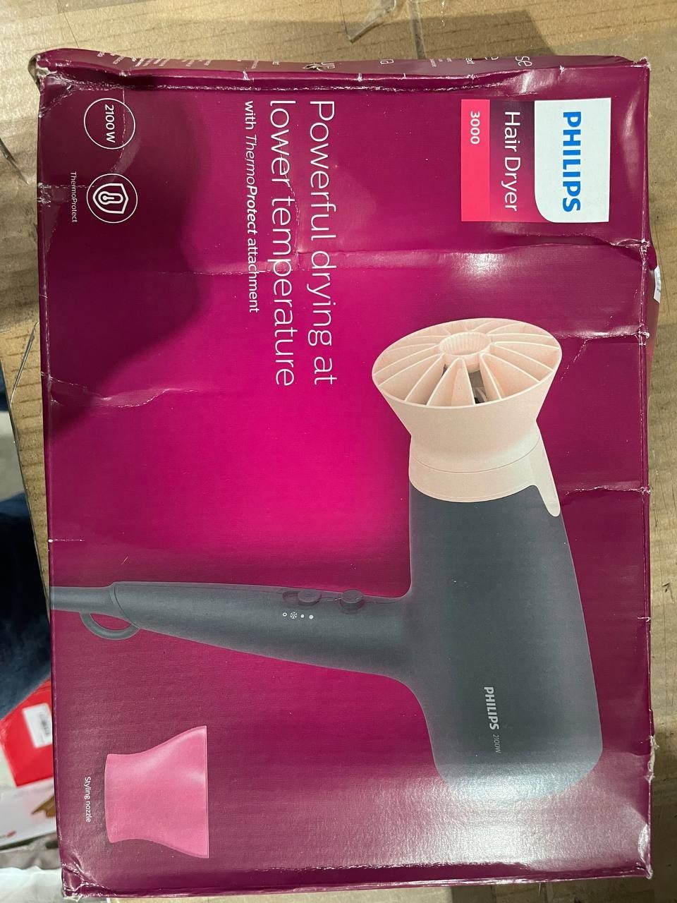 Máy Sấy Tóc Philips BHD350/10 - Công Suất 2100W, 3 Chế Độ Sấy, ION - Hàng Chính Hãng
