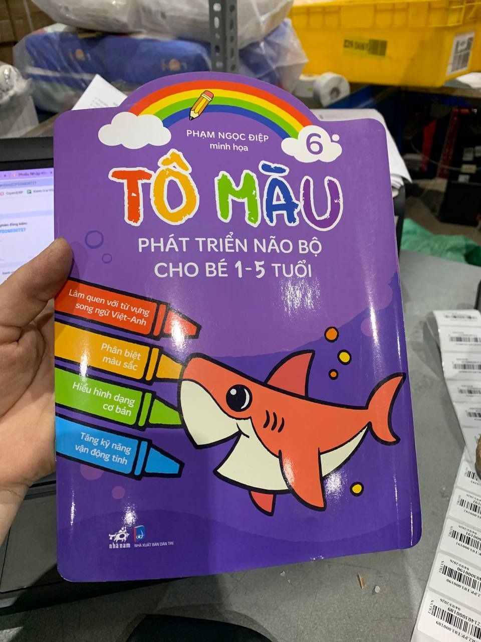 Sách Tô Màu Phát Triển Não Bộ Cho Bé 1-5 Tuổi Tập 6