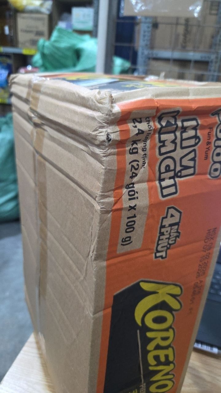 Thùng 24 Gói Mì vị Kim Chi Koreno 100g