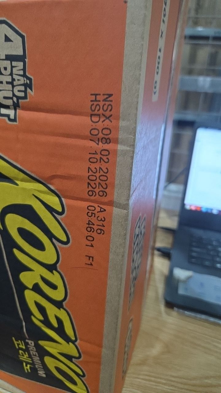 Thùng 24 Gói Mì vị Kim Chi Koreno 100g