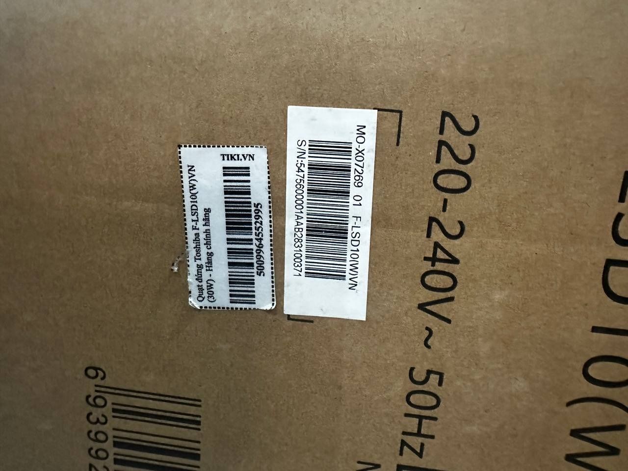 Quạt đứng Toshiba F-LSD10(W)VN (30W) - Hàng chính hãng