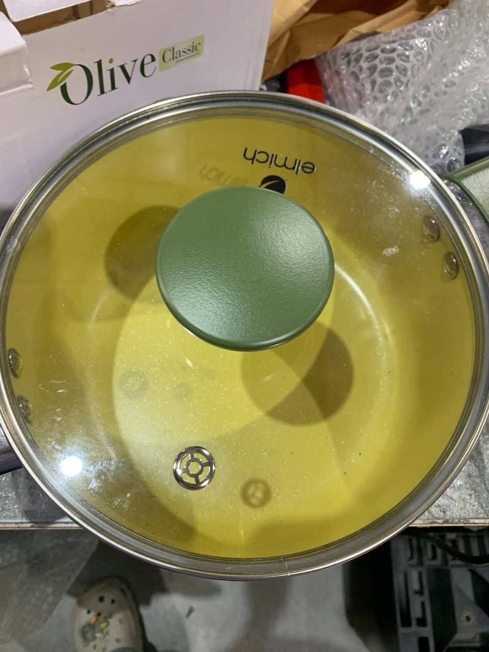 [LIVE] Nồi phủ sứ chống dính Elmich Olive Classic EL-5533OV size 16,18,20cm - Hàng chính hãng - 1 quánh Size 16cm