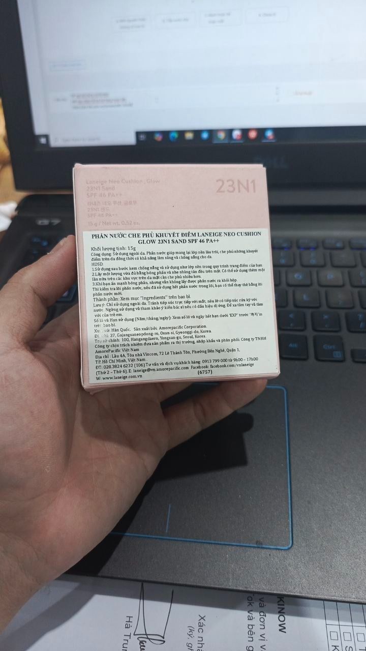[THẾ HỆ MỚI] Phấn Nước Căng Bóng 24H LANEIGE NEO Cushion Glow 15g - 23N1