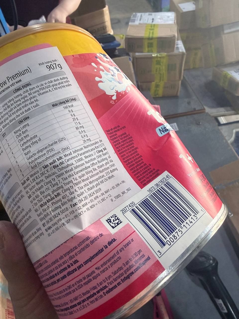 Sữa bột Enfagrow Premium Toddler 907g hỗ trợ phát triển toàn diện cho trẻ từ 1-3 tuổi