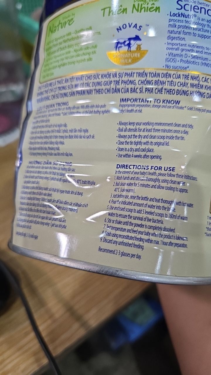 Sữa Bột Frisolac Gold 3 850g (Dành Cho Trẻ Từ 1 - 2 Tuổi)