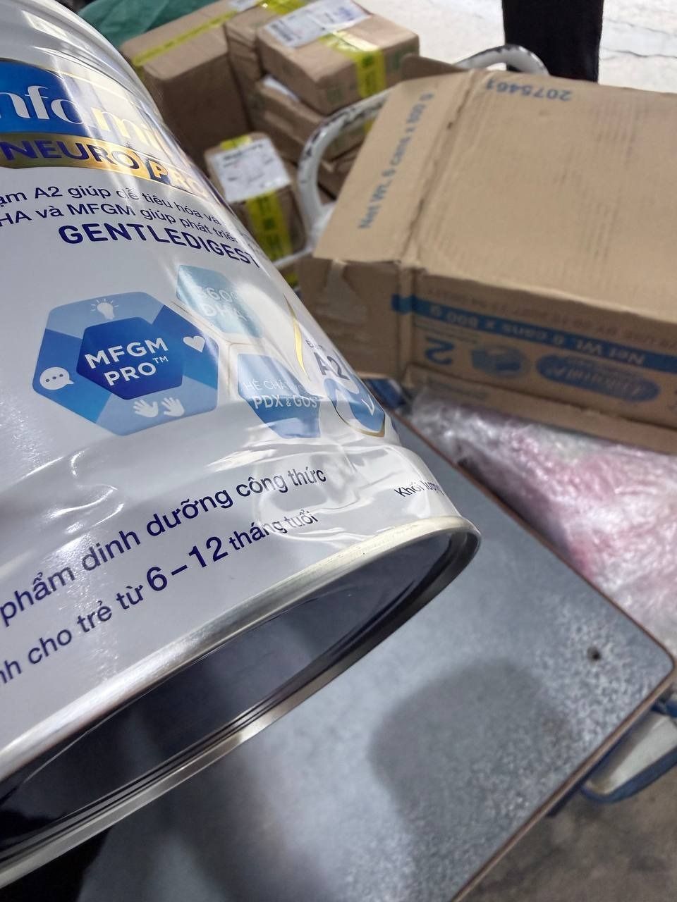 Bộ 6 lon sữa bột Enfamil A2 Neuropro 2 giúp dễ tiêu hóa, hấp thu cho trẻ từ 6-12 tháng tuổi– 800g/lon