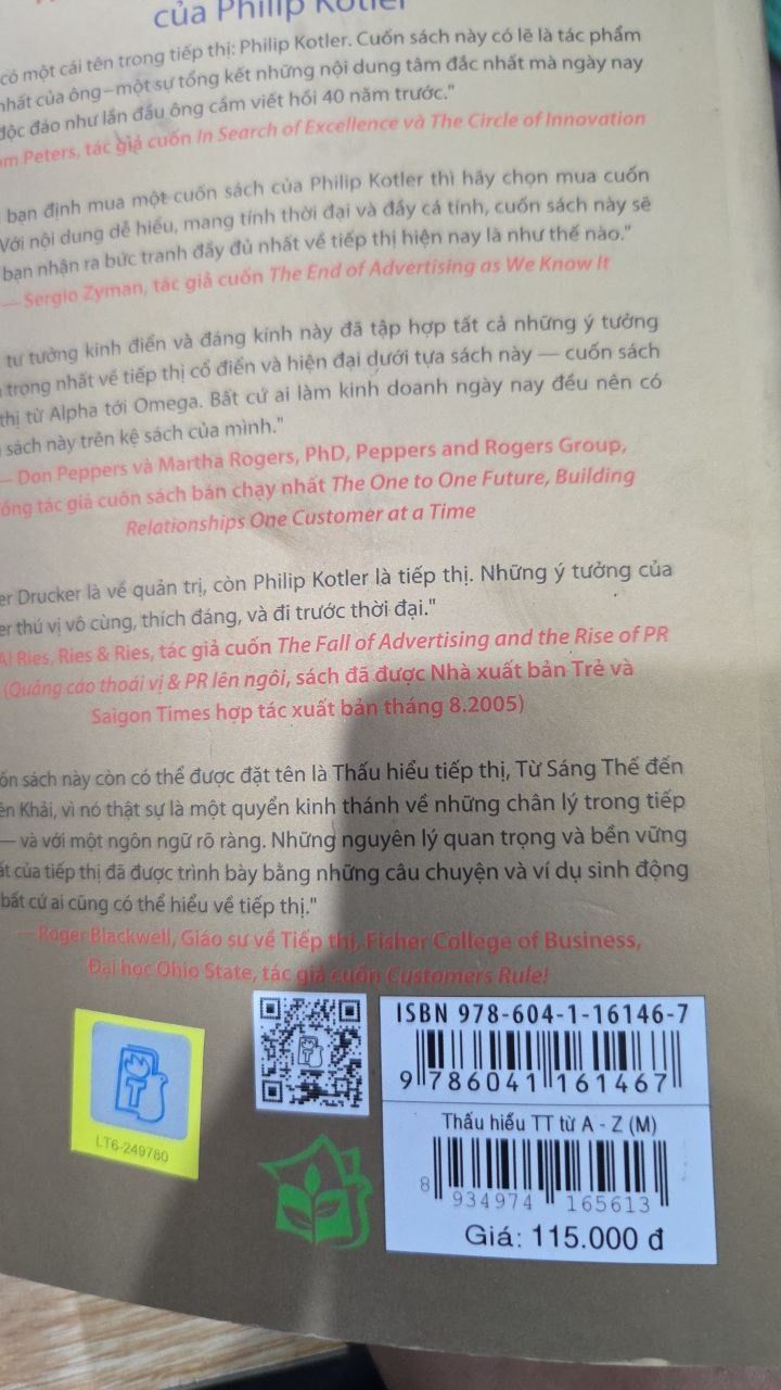 Sách Thấu Hiểu Tiếp Thị Từ A Đến Z - 80 Khái Niệm Nhà Quản Lý Cần Biết (Tái Bản 2020)