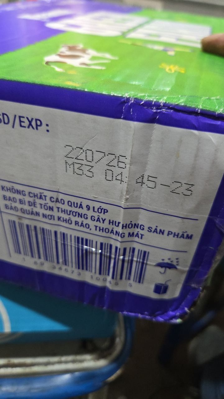 Thùng 48 Hộp Sữa Tươi Tiệt Trùng Vinamilk Green Farm Rất ít đường - Lốc 4 Hộp 180ml