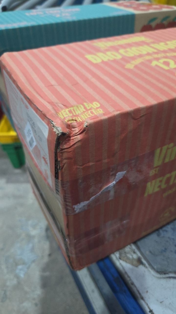 Thùng 12 hộp Nước Đào Ép Necta Vinamilk - Hộp giấy 1L