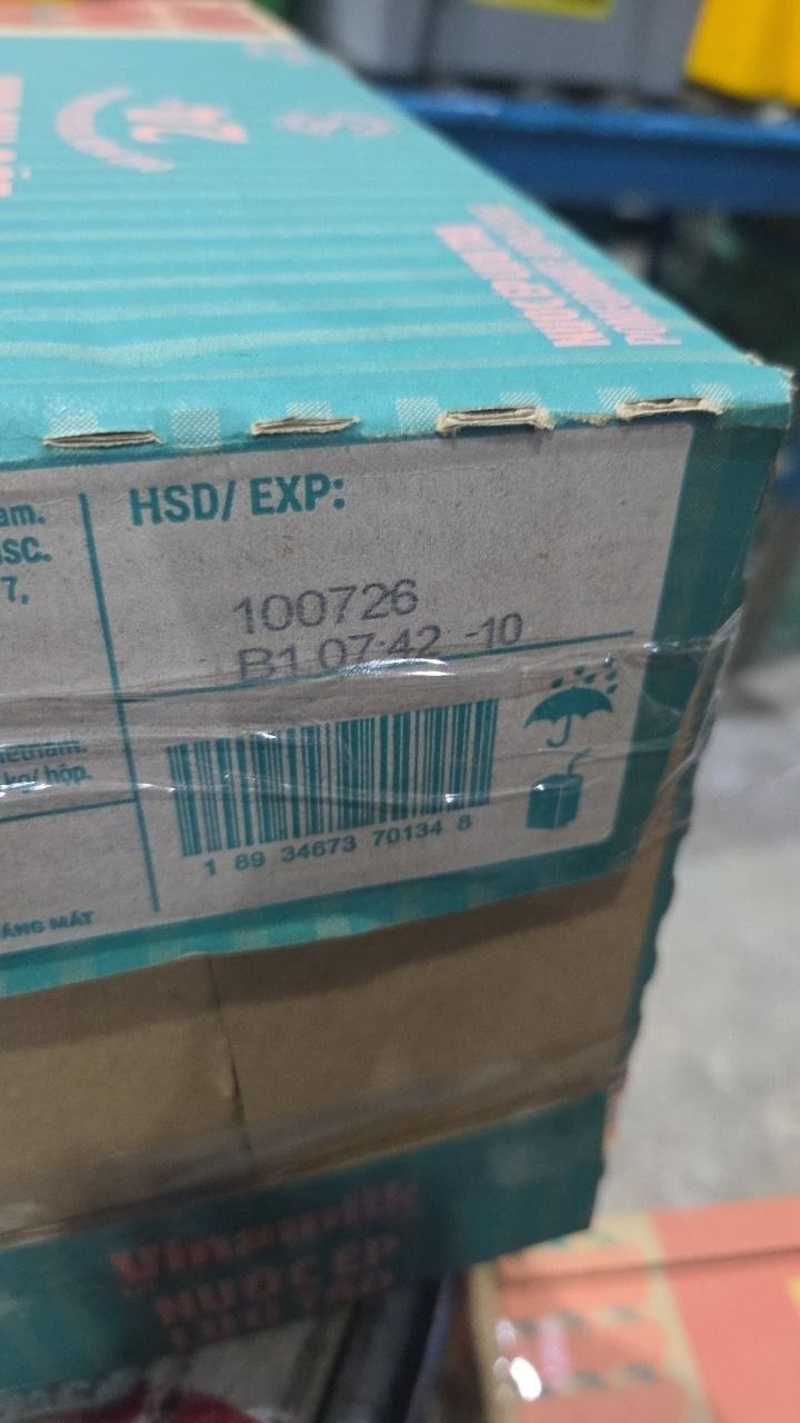 Thùng 12 hộp Nước Ép Lựu Táo Vinamilk - Hộp giấy 1L