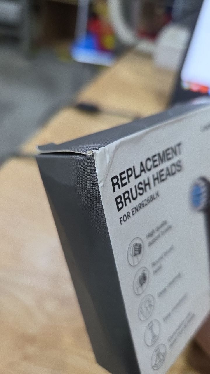 Đầu bàn chải điện Locknlock Replacement heads - ENR626BLK_RB - 4 cái - đầu bàn chải xoay 360 độ, sạch sâu - Màu đen - Hàng Chính Hãng