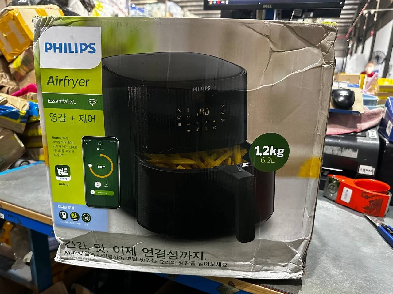 Nồi Chiên Không Dầu Philips HD9280 /90 Essential size XL Digital Connected - Hàng Chính Hãng
