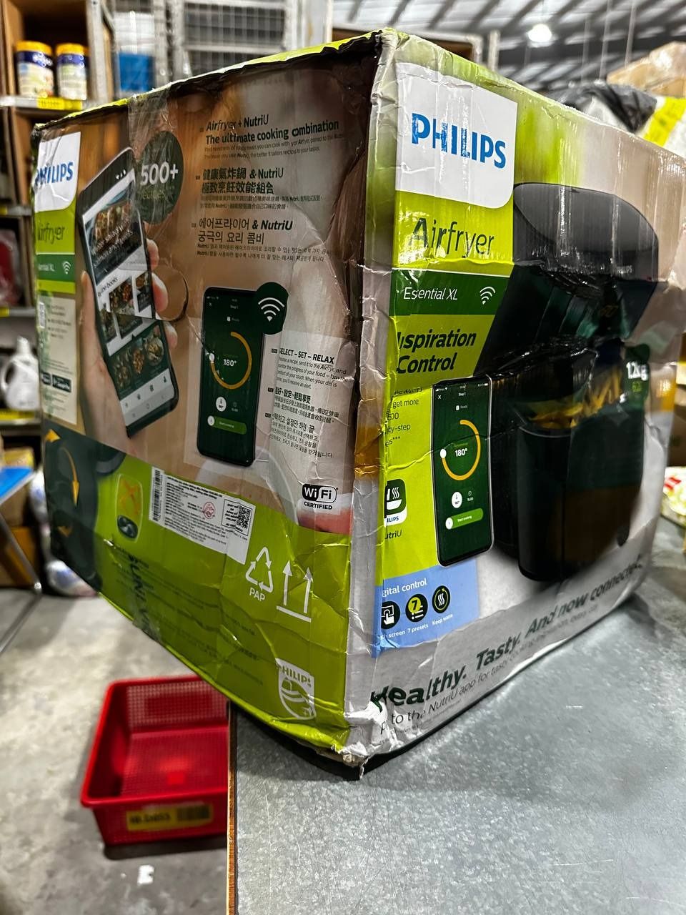 Nồi Chiên Không Dầu Philips HD9280 /90 Essential size XL Digital Connected - Hàng Chính Hãng