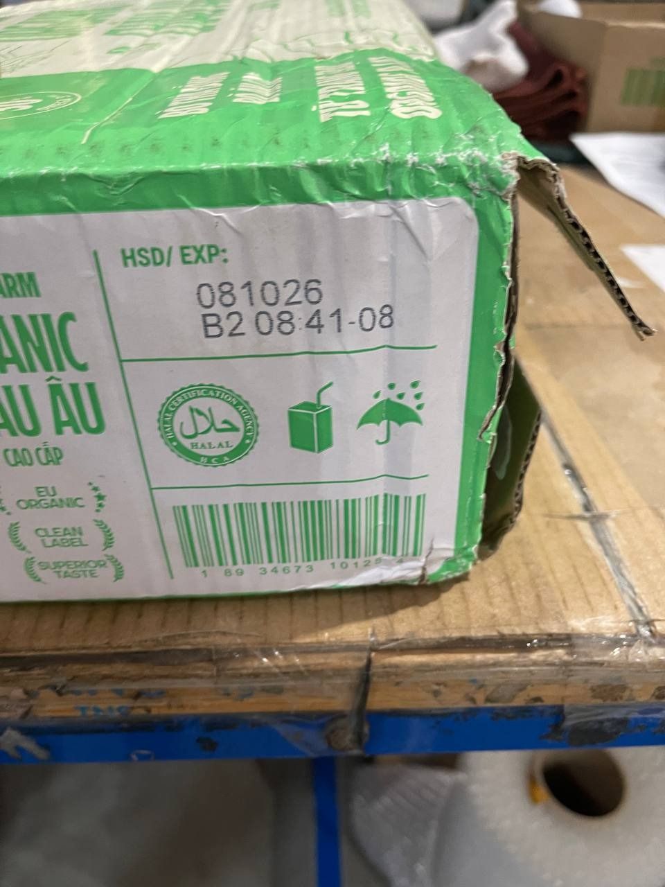 Thùng 48 hộp Sữa Tươi Tiệt Trùng Vinamilk Green Farm Organic 180ml