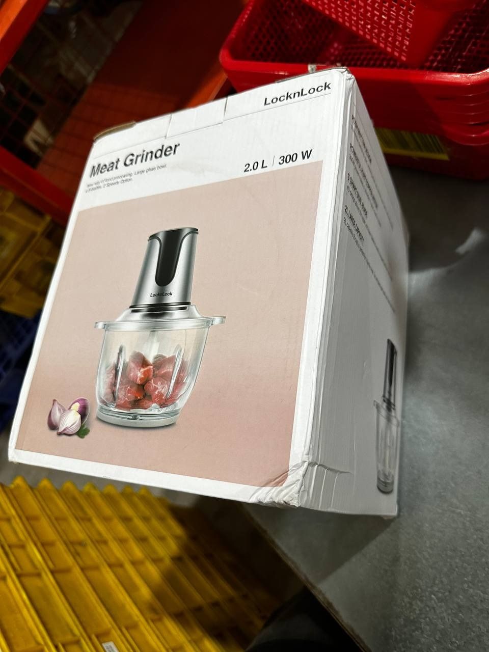 Máy Xay Thịt 2 Lưỡi Dao Kép Lock Lock EJM171 (2 Lít - 300W) - Hàng Chính Hãng