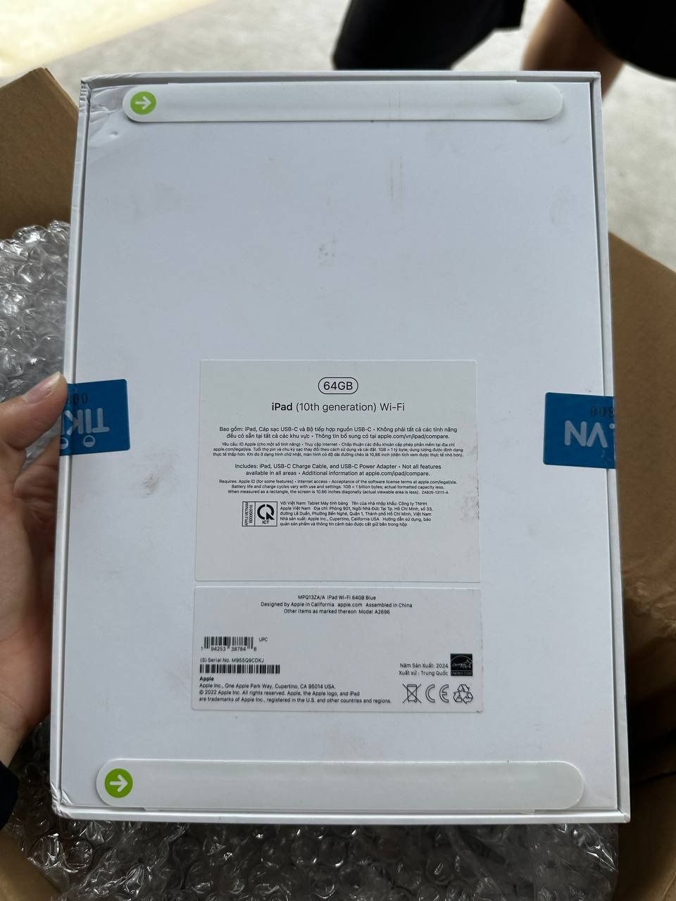 Apple iPad 10.9-inch (10th Gen) Wi-Fi, 2022 - Blue - 64GB