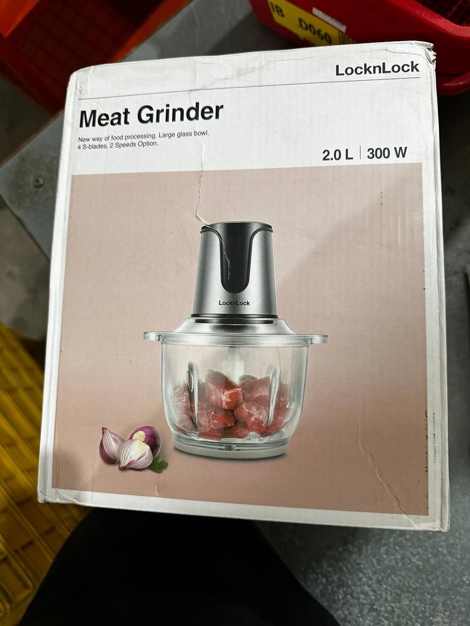 Máy Xay Thịt 2 Lưỡi Dao Kép Lock Lock EJM171 (2 Lít - 300W) - Hàng Chính Hãng