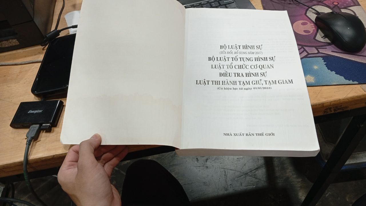 Bộ Luật Hình Sự: Bộ Luật Tố Tụng Hình Sự Luật Tổ Chức Cơ Quan Điều Tra Hình Sự, Luật Thi Hành Tạm Giữ, Tạm Giam