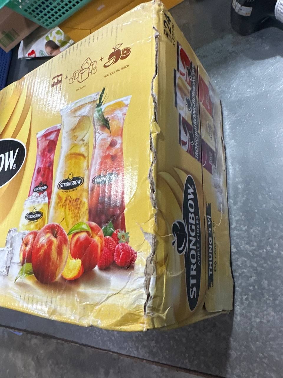 Thùng 24 Lon Nước Táo Lên Men STRONGBOW Mix 3 Vị 320ml/Lon