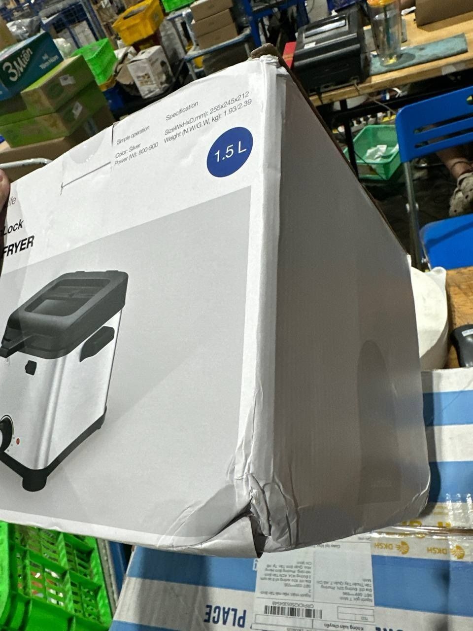 Nồi Chiên Ngập Dầu Lock&Lock EJF716SLV (1.5 Lít) - Hàng chính hãng