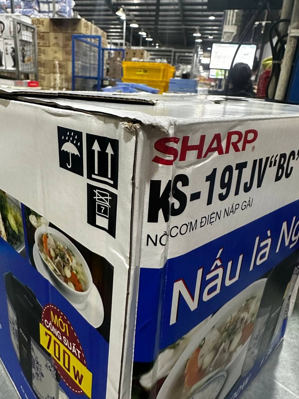 Nồi Cơm Điện Nắp Gài Sharp KS-19TJVBC (1.8L) - Hàng Chính Hãng