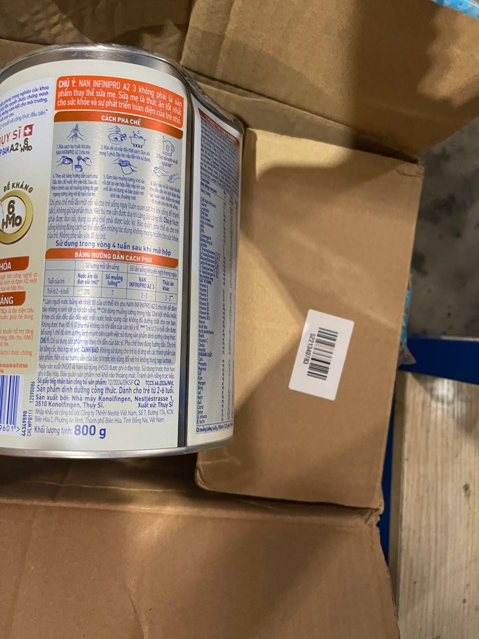 Sữa bột NAN INFINIPRO A2 800g Thụy Sĩ 3 với đạm quý A2 tiêu hóa tốt sau 7 ngày và 6HMO tăng cường đề kháng + Tặng Set 3 hũ nha vị (2 - 6 tuổi)