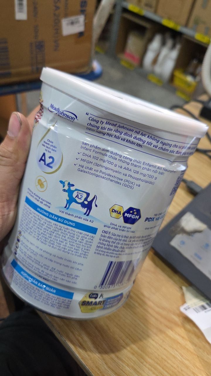 Bộ 6 lon sữa bột Enfamil A2 Neuropro 1 giúp dễ tiêu hóa, hấp thu cho trẻ từ 0-6 tháng tuổi – 800g/lon