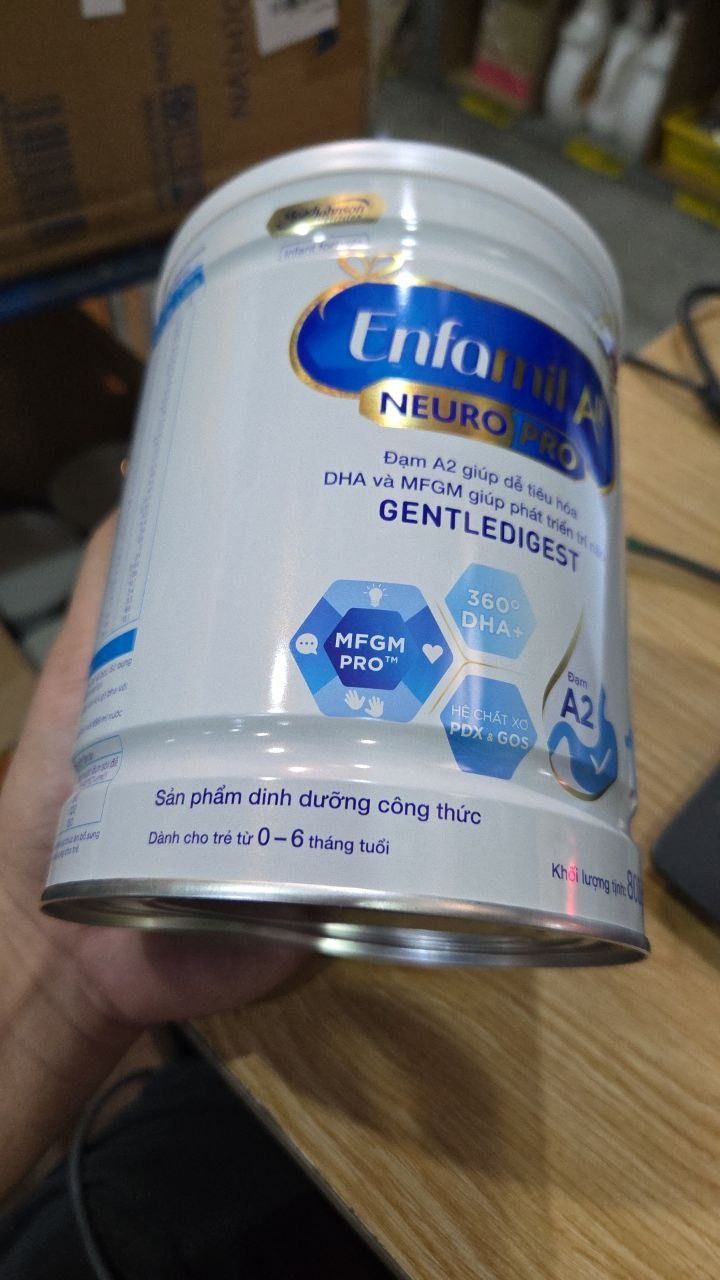 Bộ 6 lon sữa bột Enfamil A2 Neuropro 1 giúp dễ tiêu hóa, hấp thu cho trẻ từ 0-6 tháng tuổi – 800g/lon