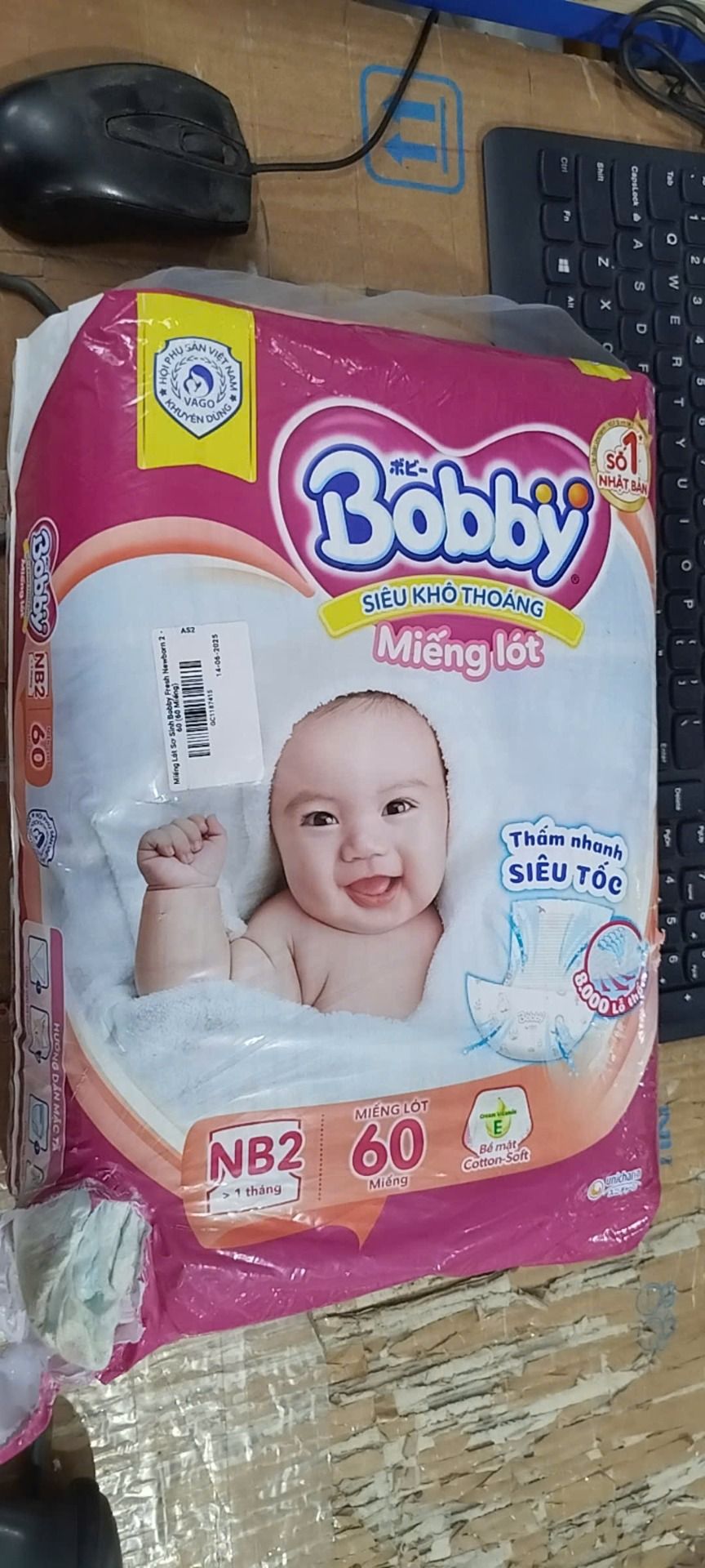 Miếng Lót Sơ Sinh Bobby Fresh Newborn 2 - 60 (60 Miếng)