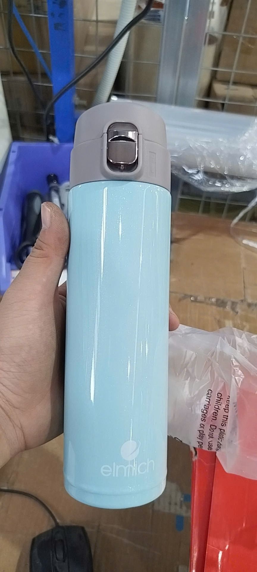 Bình giữ nhiệt inox 304 Elmich EL8295 dung tích 500ml (Màu ngẫu nhiên) - Hàng chính hãng - Xanh