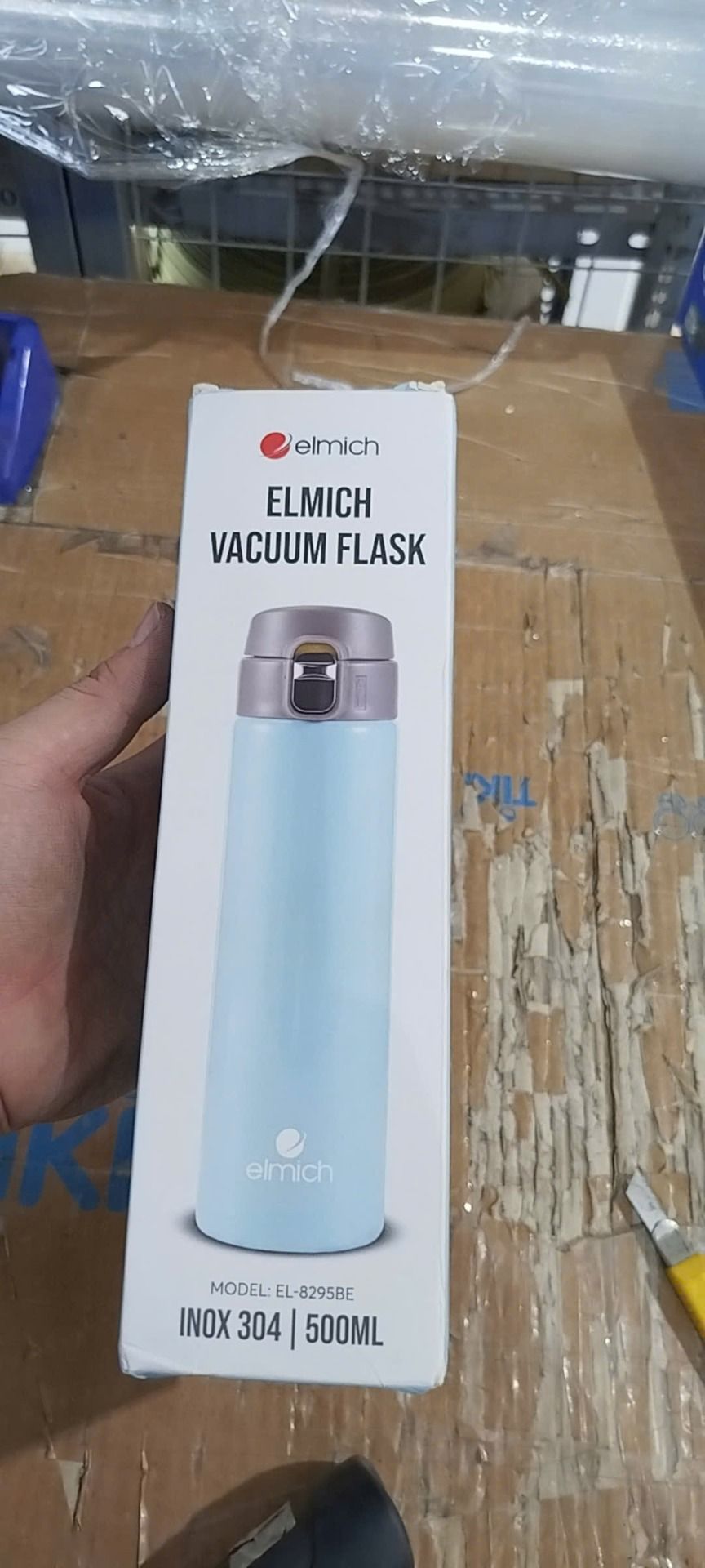 Bình giữ nhiệt inox 304 Elmich EL8295 dung tích 500ml (Màu ngẫu nhiên) - Hàng chính hãng - Xanh