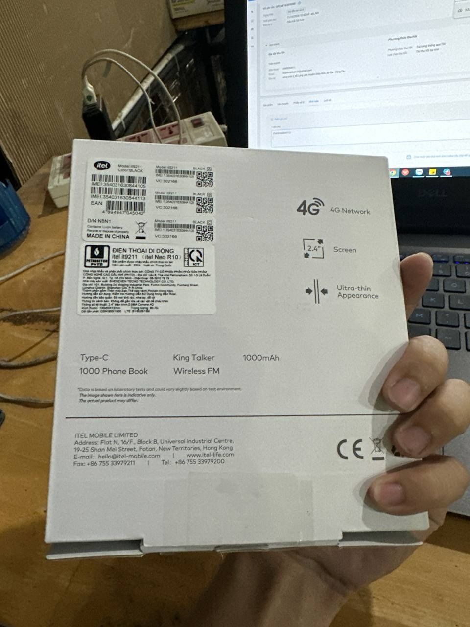 Điện thoại Itel it9211 - Hàng Chính Hãng - Đen