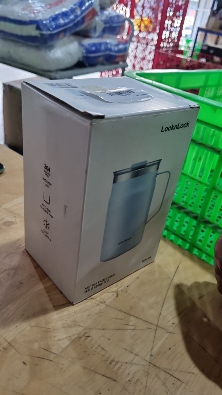 Ca nước giữ nhiệt LocknLock Metro Table Mug 600ml - LHC4282 - Xanh da trời
