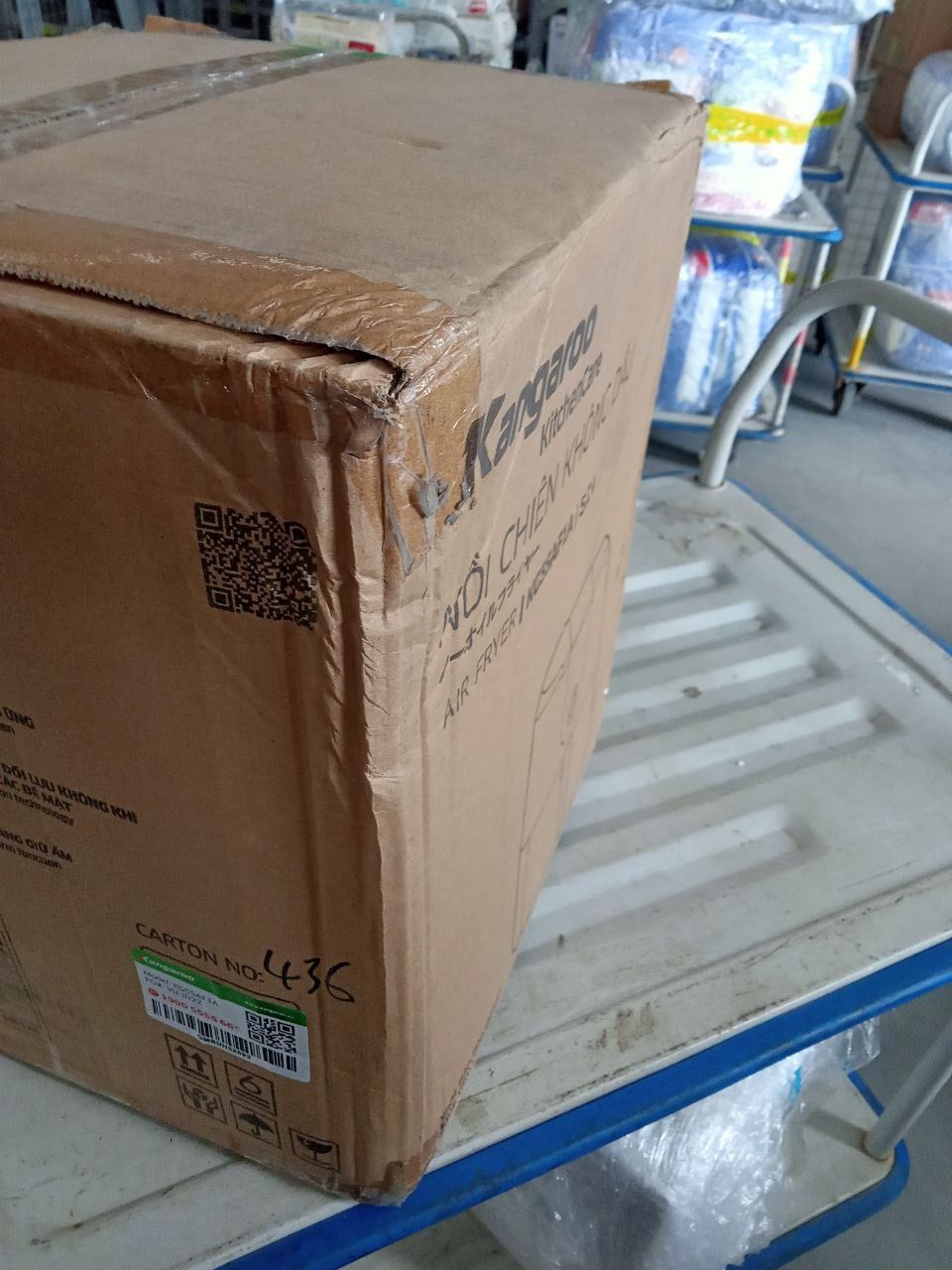 Nồi chiên không dầu điện tử  5.2L Kangaroo KG55AF1A - Hàng chính hãng
