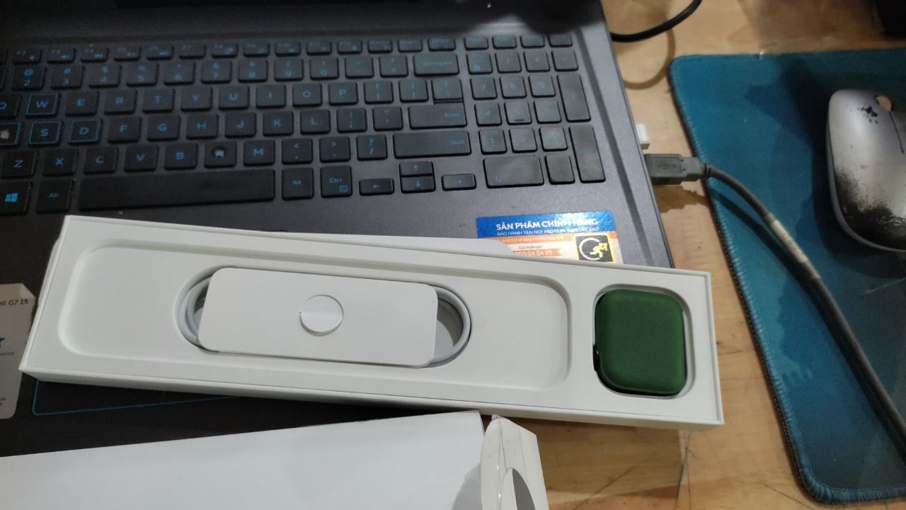 Apple Watch Series 7 GPS Sport Band (Viền Nhôm, Dây Cao Su) - Green - 45mm - MKN73