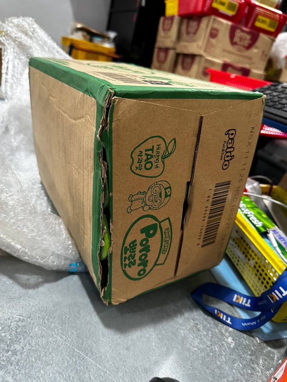 Thùng 24 Chai Nước Uống Pororo Hương Vị Táo  235ml