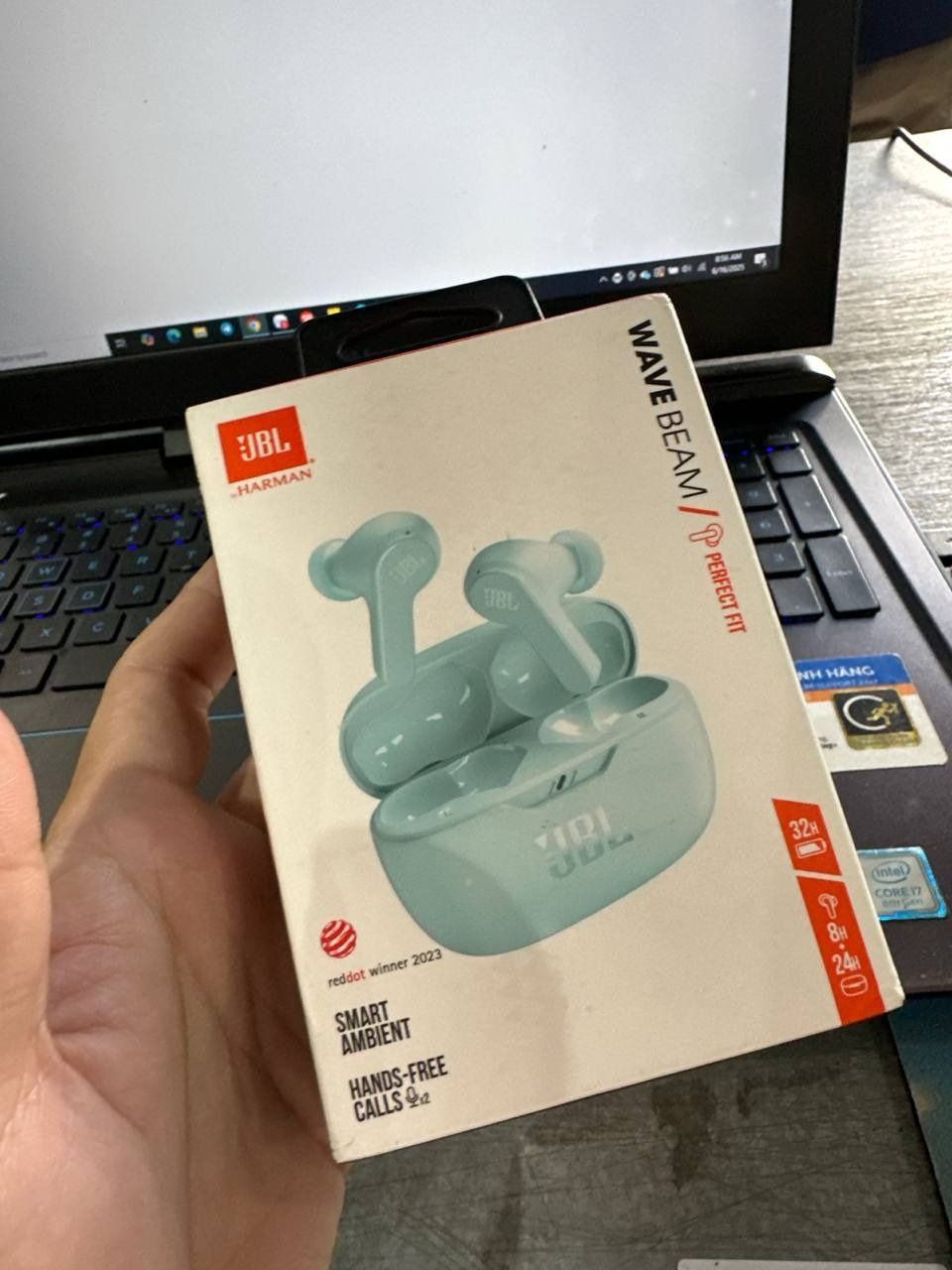 Tai nghe Bluetooth Truewireless JBL Wave Beam - Hàng Chính Hãng - Xanh Ngọc