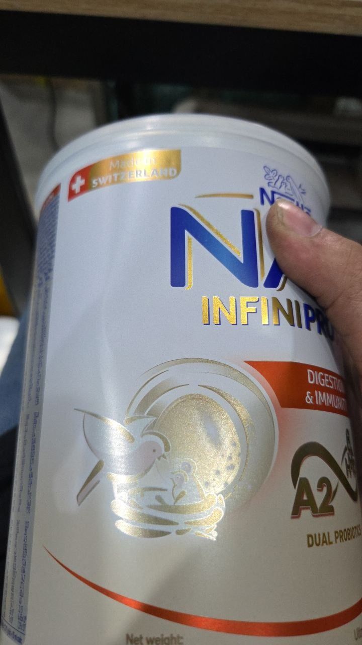 Sữa bột Nestlé NAN INFINIPRO A2 1 với công thức đầu tiên chứa đạm A2, 6HMO & Lợi khuẩn kép nhập khẩu Thụy Sĩ - Hộp 800g cho bé 0 - 12 tháng