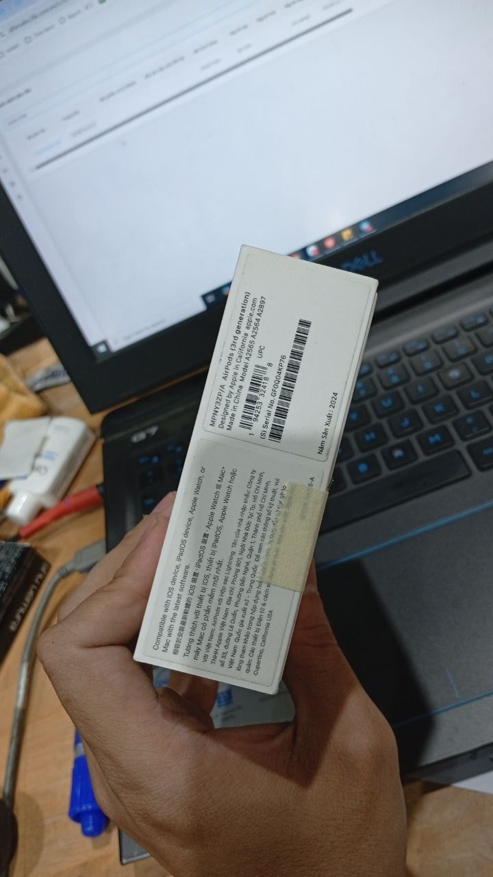 Apple AirPods 3 2022 sạc Lightning - MPNY3